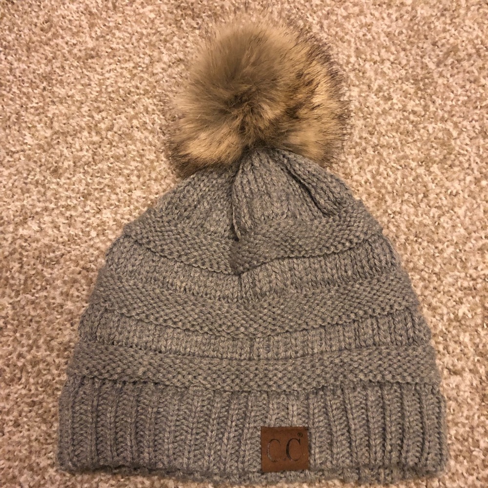 Grey CC beanie